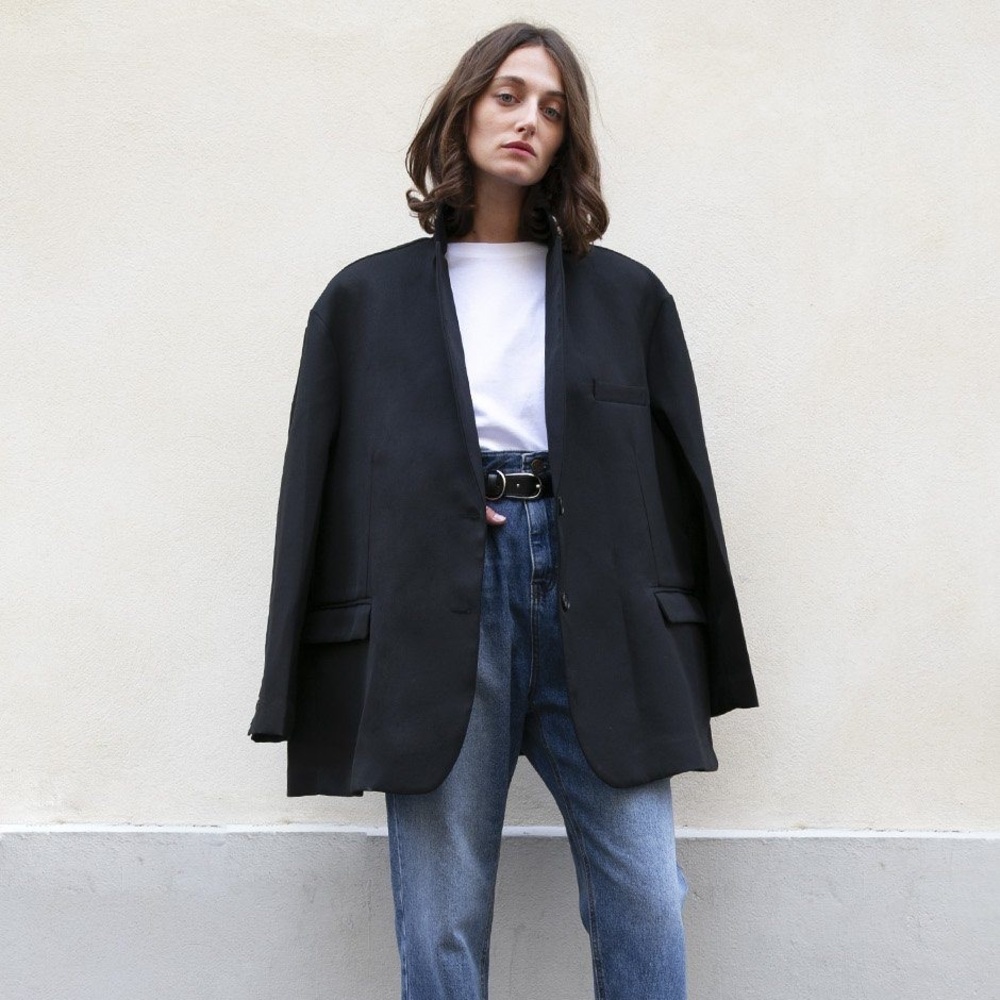 🚫SOLD🚫The Frankie Shop Oversized Boyfriend Blazer sz XS - Picture 9 of 10